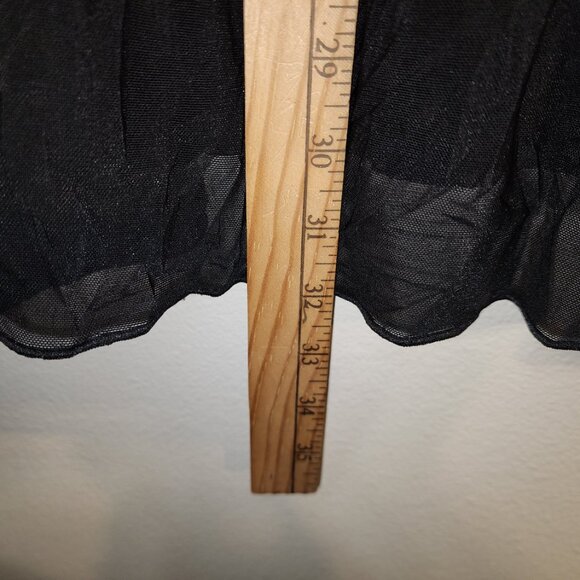 Unbranded Women NightGown Black Lace Nylon Spandex Lined Sz M Goth Fairy Grunge - Picture 12 of 12